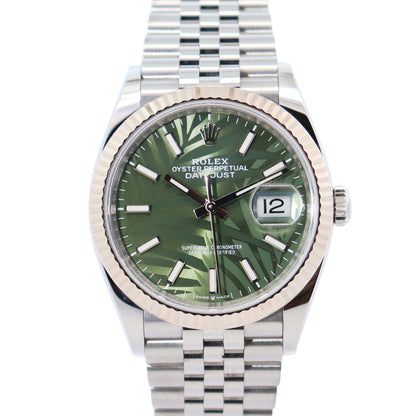 Rolex Datejust 36mm Green Dial Watch Ref# 126234 - Happy Jewelers Fine Jewelry Lifetime Warranty