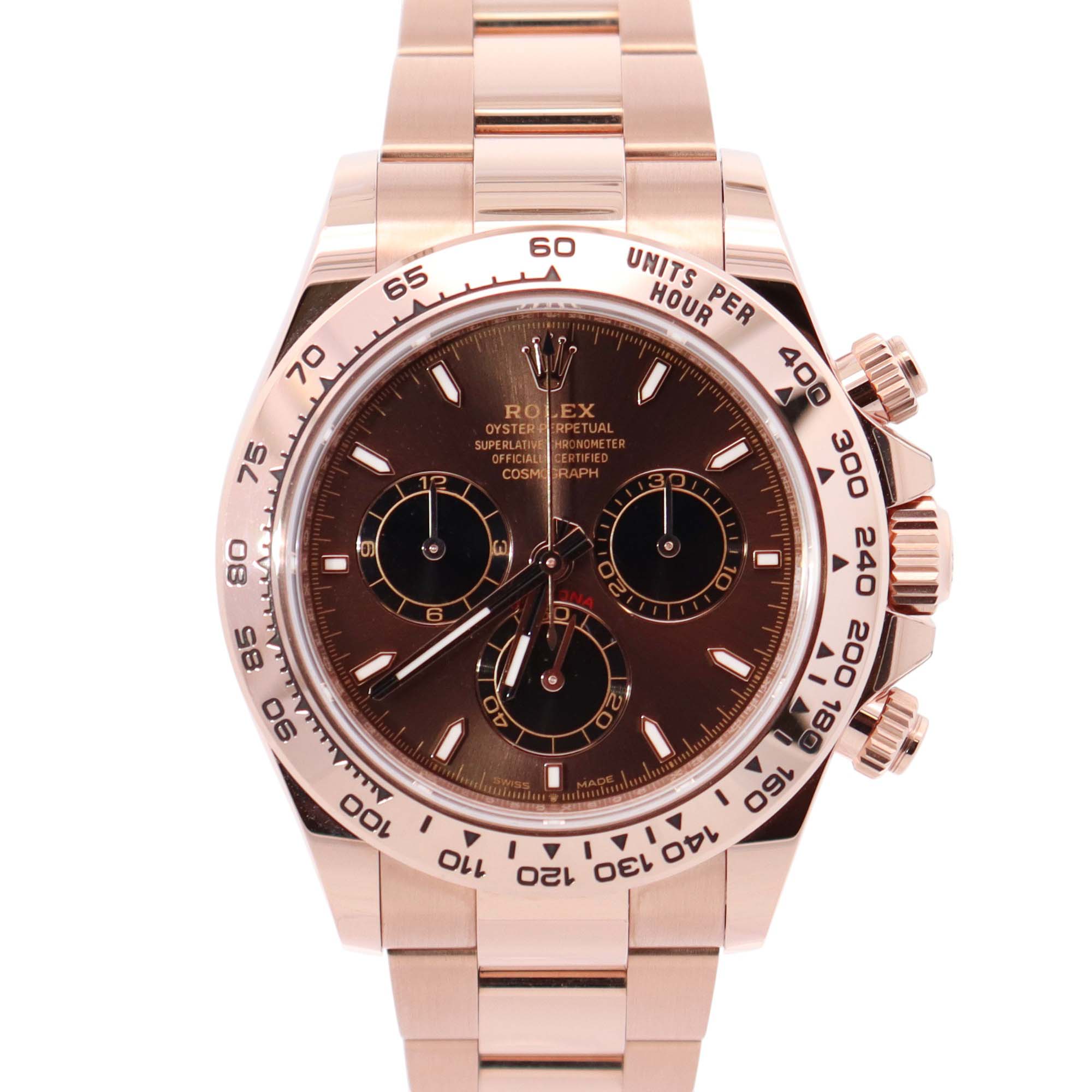 Rolex Daytona 40mm Chocolate Dial Watch Ref# 116505 - Happy Jewelers Fine Jewelry Lifetime Warranty