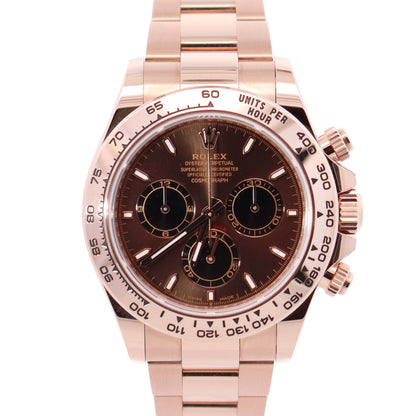 Rolex Daytona 40mm Chocolate Dial Watch Ref# 116505 - Happy Jewelers Fine Jewelry Lifetime Warranty