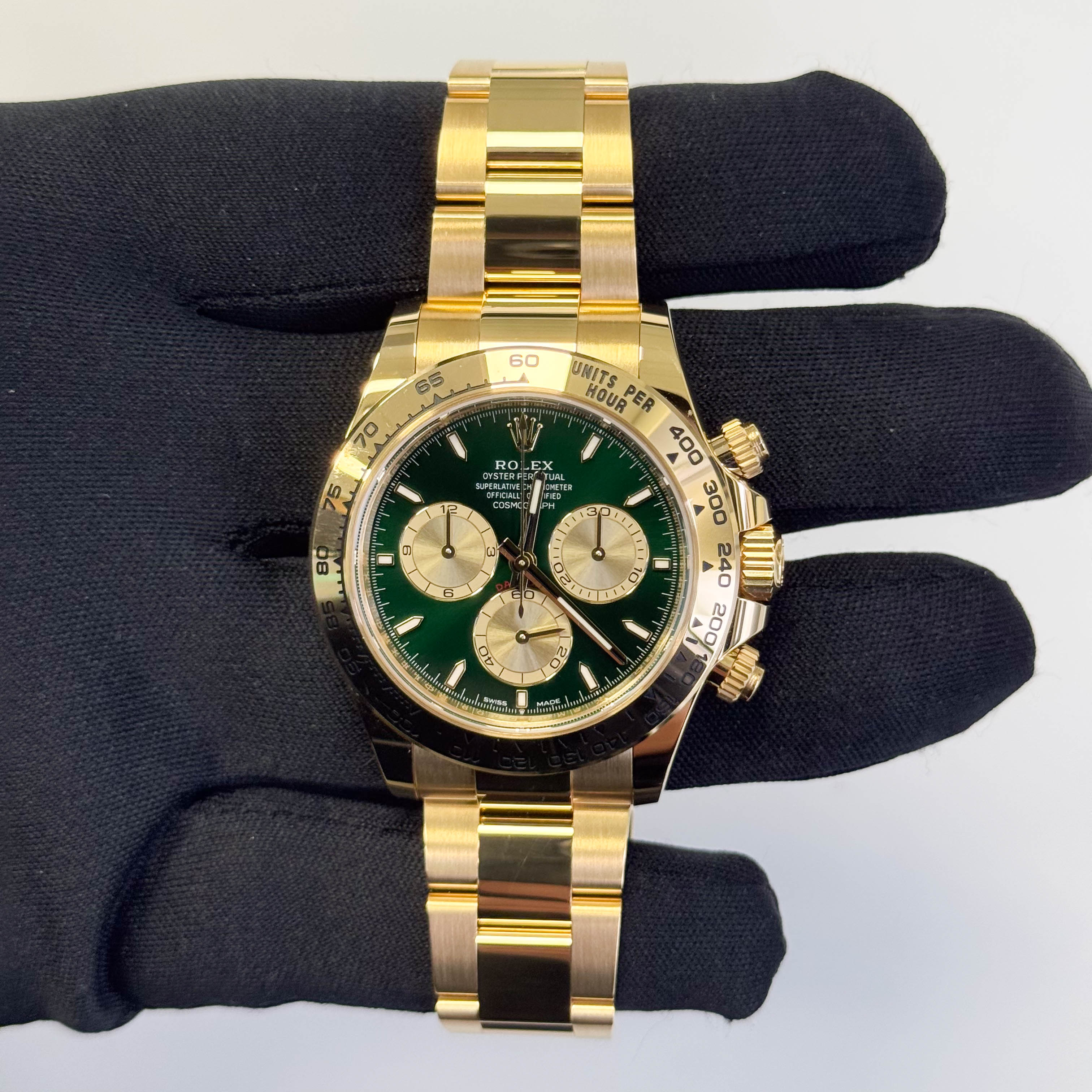 Rolex Daytona 40mm Green Dial Watch Ref# 126508 - Happy Jewelers Fine Jewelry Lifetime Warranty