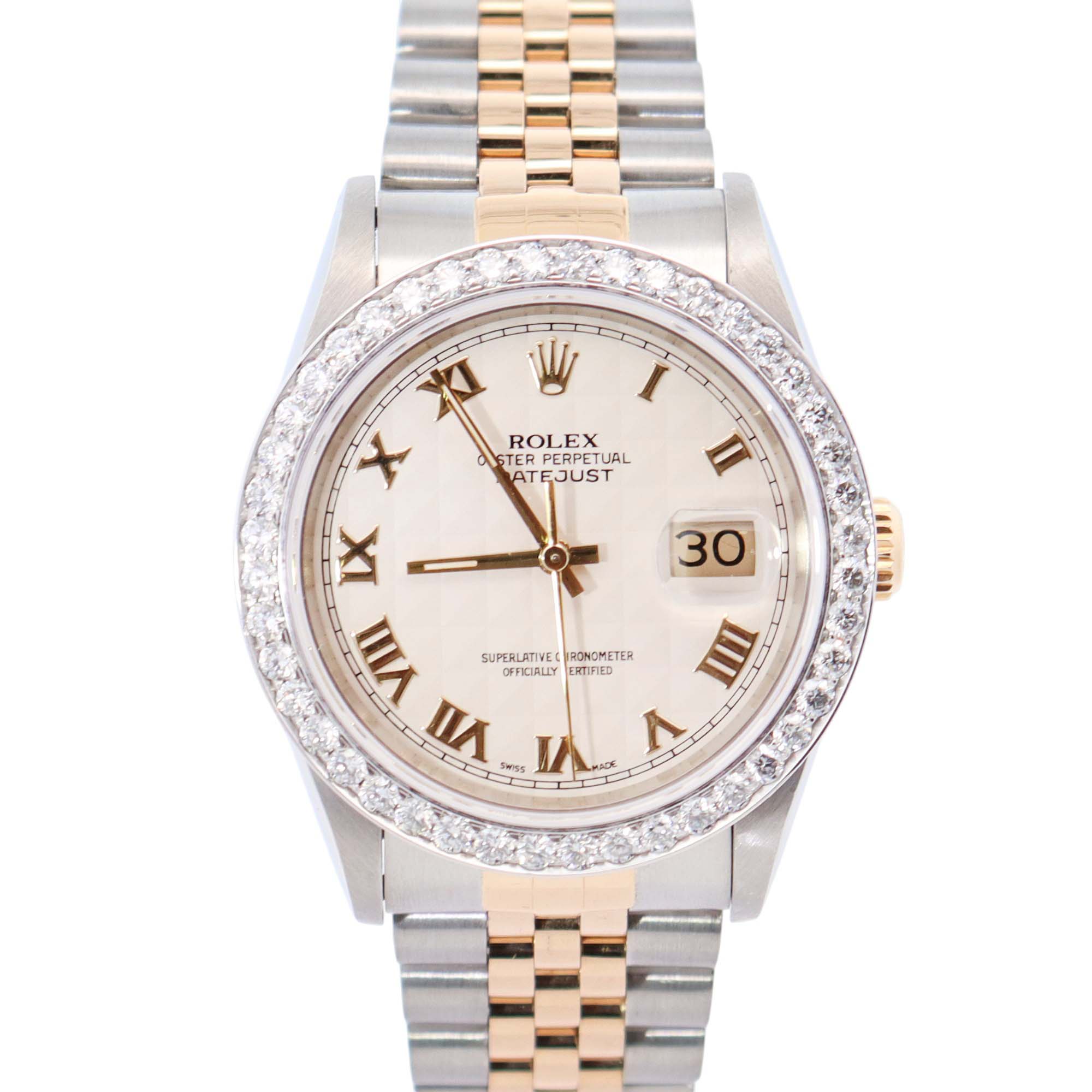 Rolex Datejust 36mm Cream Dial Watch Ref# 16233 - Happy Jewelers Fine Jewelry Lifetime Warranty