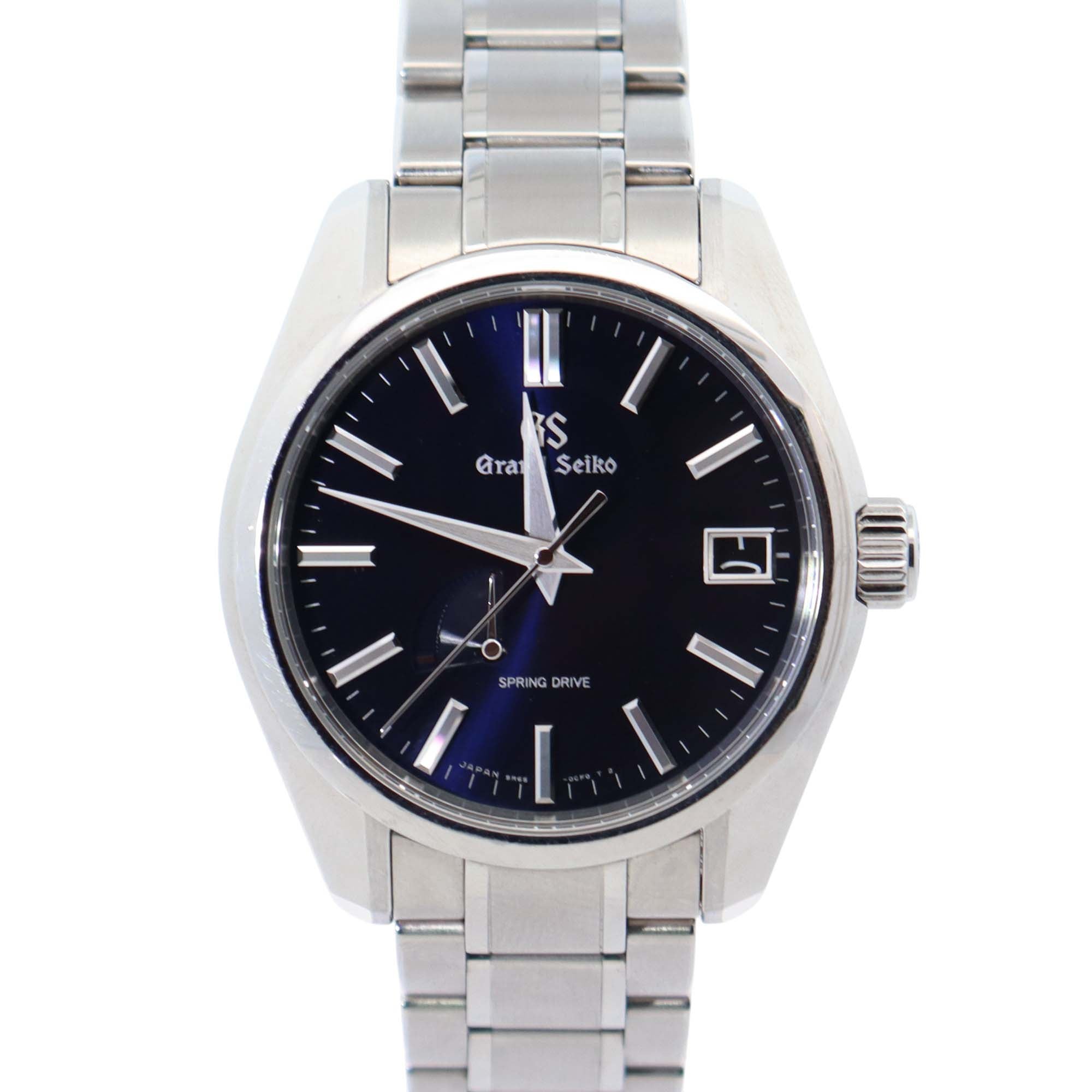 Grand Seiko Spring Drive 40mm Blue Dial Watch Ref# SBGA375 - Happy Jewelers Fine Jewelry Lifetime Warranty