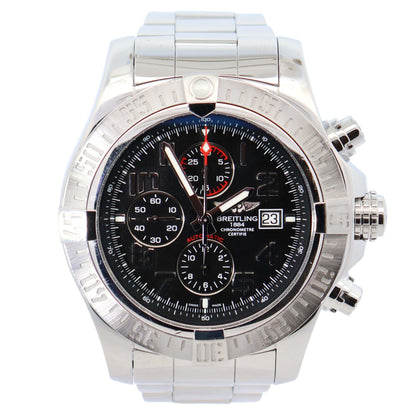 Breitling Super Avenger II 48mm Black Dial Watch Ref# A13371 - Happy Jewelers Fine Jewelry Lifetime Warranty