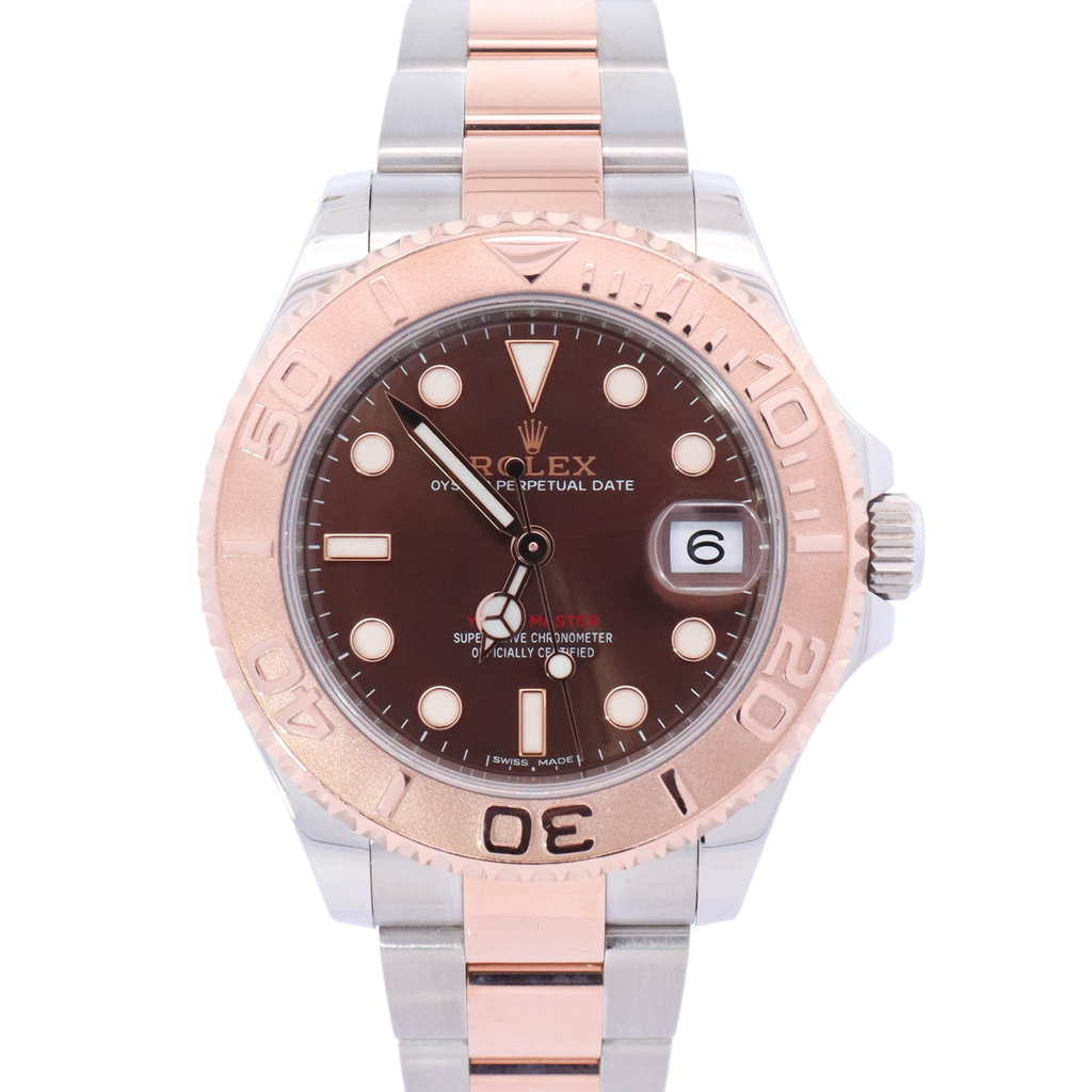 Rolex Yacht-Master 37mm Chocolate Dial Watch Ref# 268621 – Happy