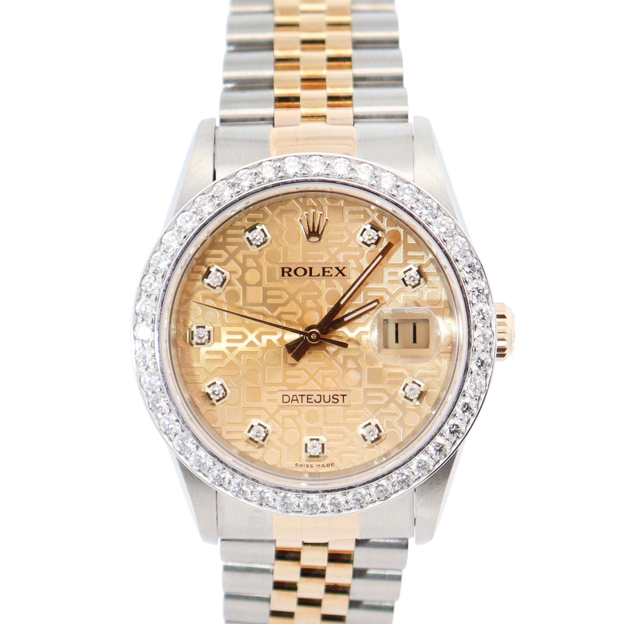 Rolex Datejust 36mm Champagne Dial Watch Ref# 16233 - Happy Jewelers Fine Jewelry Lifetime Warranty