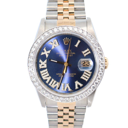 Rolex Datejust 36mm Blue Dial Watch Ref# 16233 - Happy Jewelers Fine Jewelry Lifetime Warranty