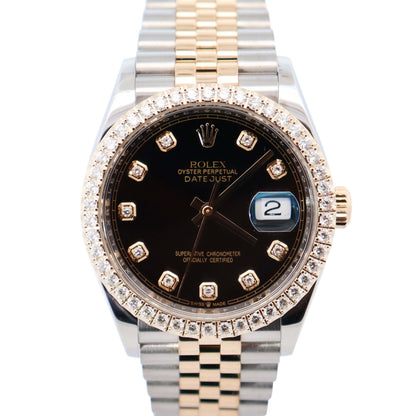 Rolex Datejust 36mm Black Dial Watch Ref# 126233 - Happy Jewelers Fine Jewelry Lifetime Warranty