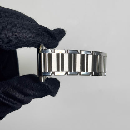 Cartier Tank Française Stainless Steel 28mm White Dial Watch Ref# W51002Q3 - Happy Jewelers Fine Jewelry Lifetime Warranty
