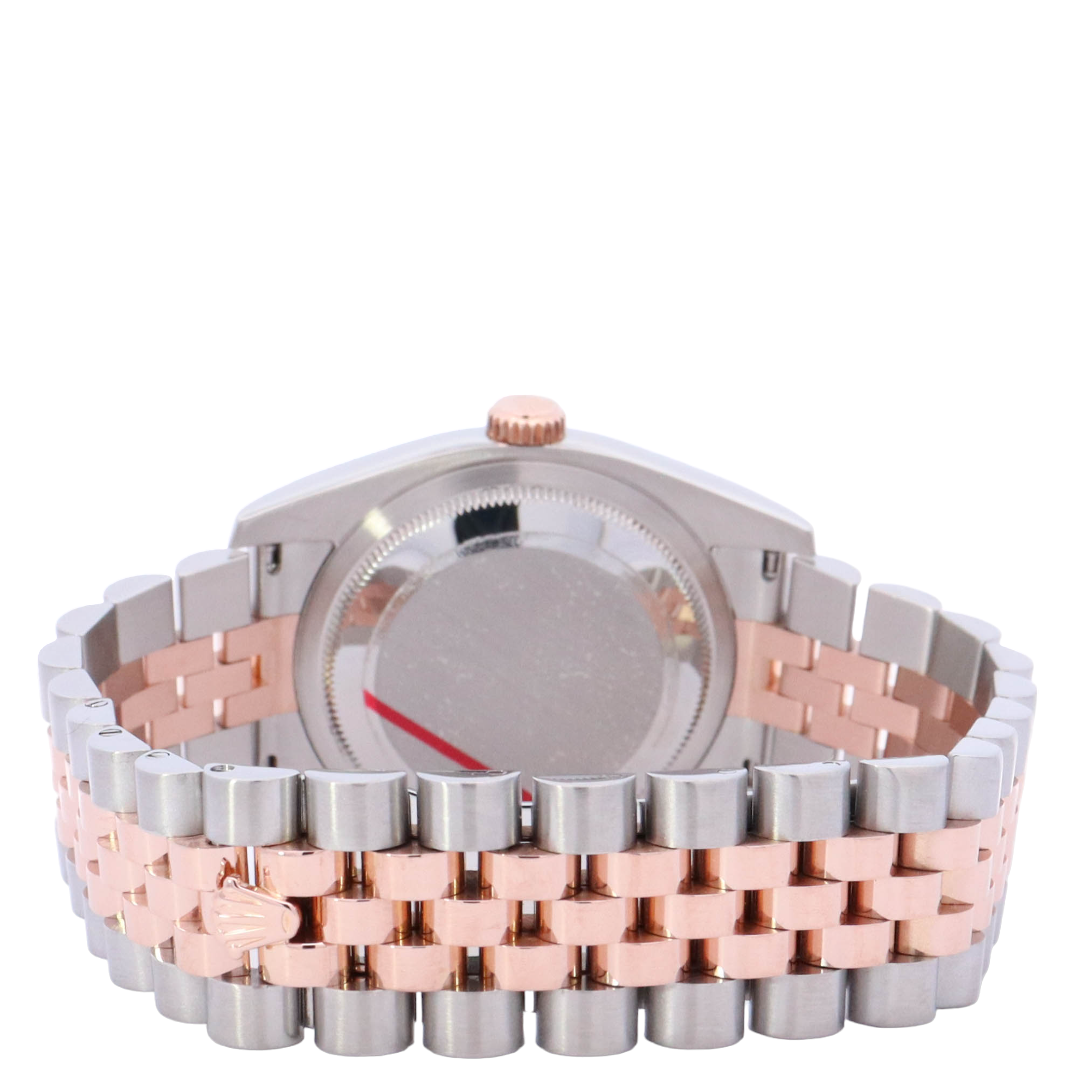 Rolex Datejust 36mm Rose Gold & Stainless Black Roman Dial Watch Reference# 116231 - Happy Jewelers Fine Jewelry Lifetime Warranty