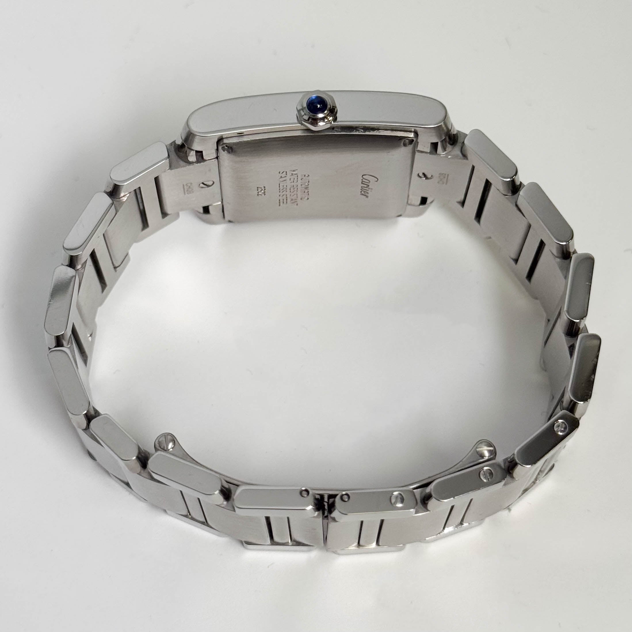Cartier Tank Française Stainless Steel 28mm White Dial Watch Ref# W51002Q3 - Happy Jewelers Fine Jewelry Lifetime Warranty