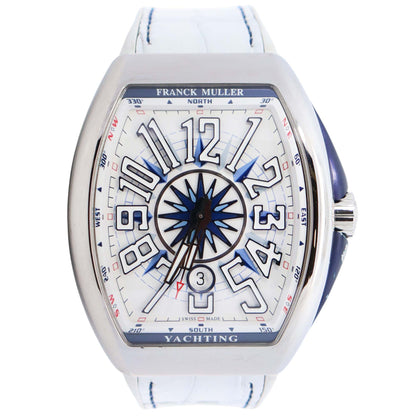 Franck Muller Vanguard 45mm Stainless Steel Watch Ref# V 45 SC DT J - Happy Jewelers Fine Jewelry Lifetime Warranty