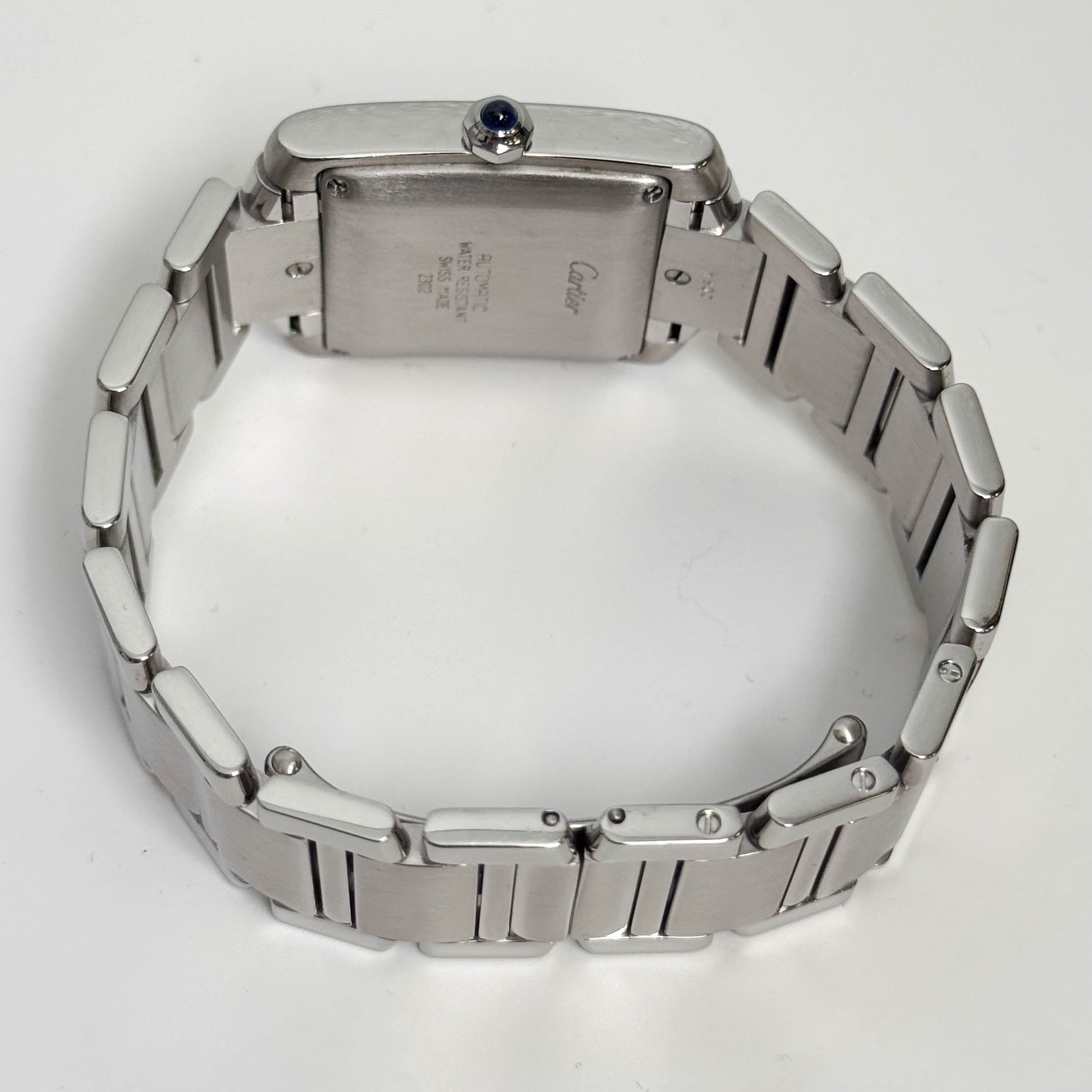 Cartier Tank Française Stainless Steel 28mm White Dial Watch Ref# W51002Q3 - Happy Jewelers Fine Jewelry Lifetime Warranty