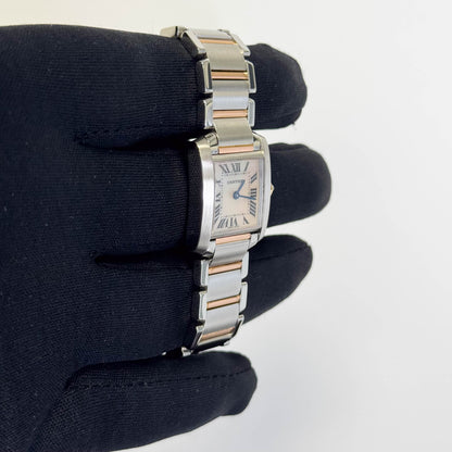 Cartier Tank 20mm Pink Dial Watch Ref# W51027Q4 - Happy Jewelers Fine Jewelry Lifetime Warranty