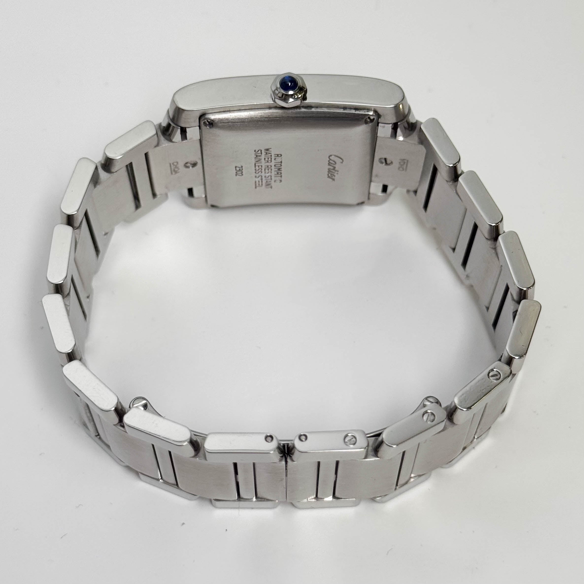 Cartier Tank Française Stainless Steel 28mm White Dial Watch Ref# W51002Q3 - Happy Jewelers Fine Jewelry Lifetime Warranty