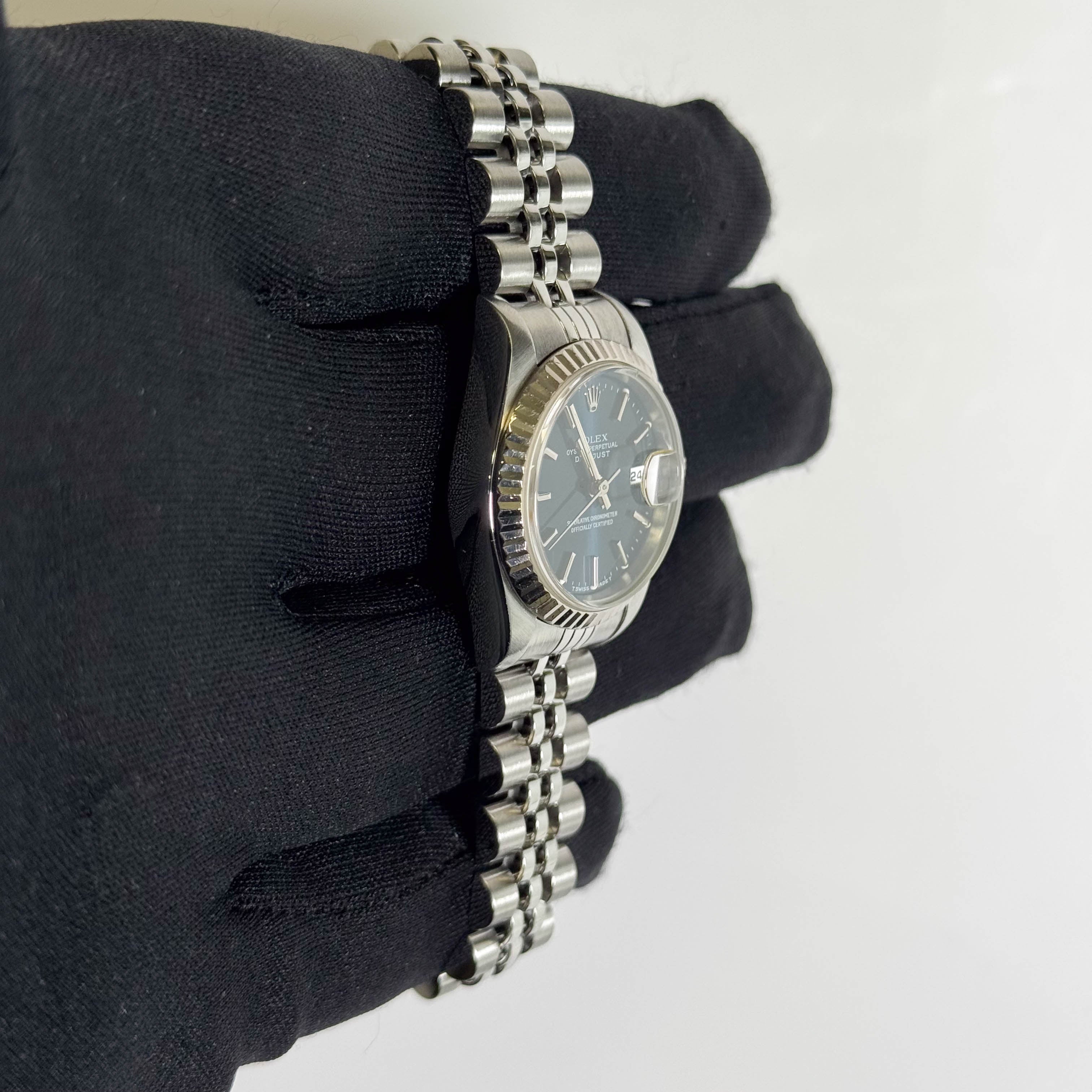 Rolex Datejust 26mm Blue Dial Watch Ref# 69174