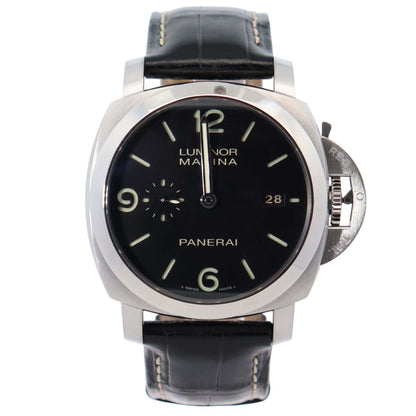 Panerai Luminor 44mm Black Dial Watch Ref# PAM00312 - Happy Jewelers Fine Jewelry Lifetime Warranty