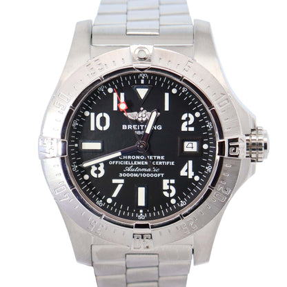 Breitling Avenger 44mm Black Dial Watch Ref# A17330 - Happy Jewelers Fine Jewelry Lifetime Warranty