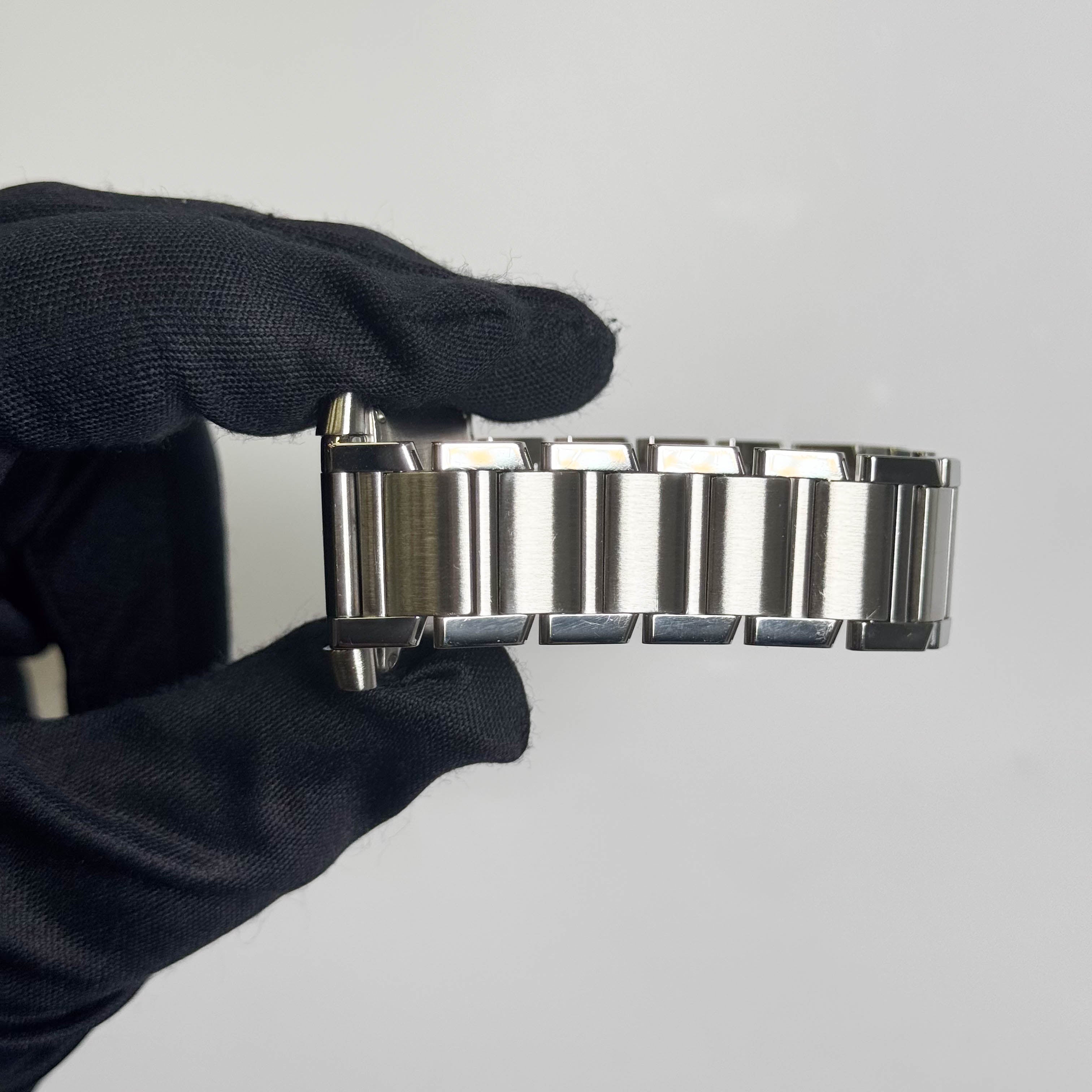 Cartier Tank Française Stainless Steel 28mm White Dial Watch Ref# W51002Q3 - Happy Jewelers Fine Jewelry Lifetime Warranty