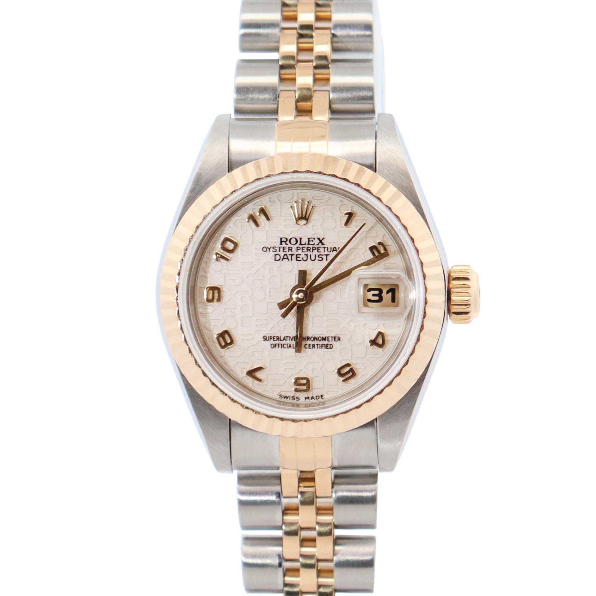 Rolex Datejust 26mm Cream Dial Watch Ref# 79173 - Happy Jewelers Fine Jewelry Lifetime Warranty