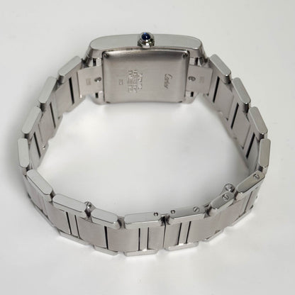 Cartier Tank Française Stainless Steel 28mm White Dial Watch Ref# W51002Q3 - Happy Jewelers Fine Jewelry Lifetime Warranty