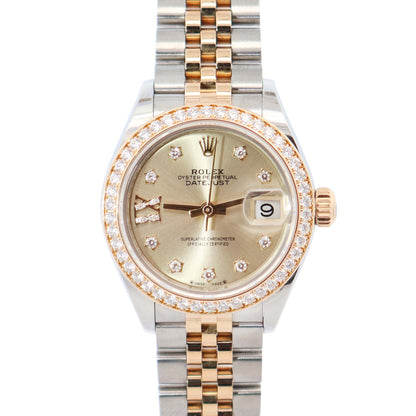 Rolex Datejust 28mm Champagne Dial Watch Ref# 279383RBR - Happy Jewelers Fine Jewelry Lifetime Warranty