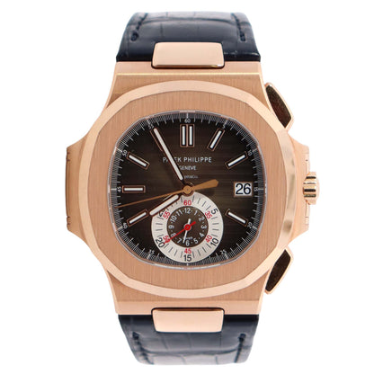 Patek Philippe Nautilus TIFFANY 40.5mm Brown Dial Watch Ref# 5980R-001 - Happy Jewelers Fine Jewelry Lifetime Warranty