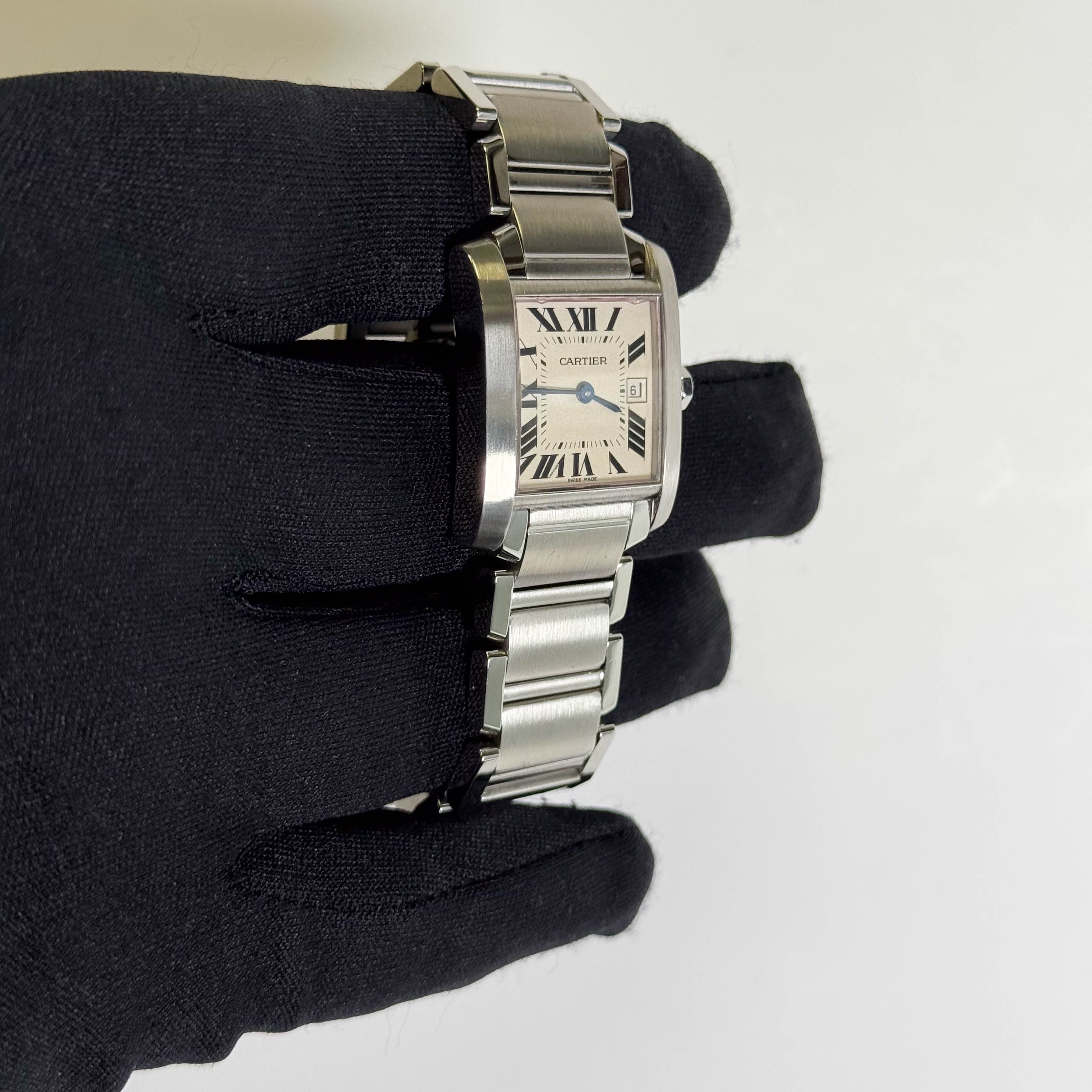 Cartier Tank 25mm White Dial Watch Ref# W51011Q3