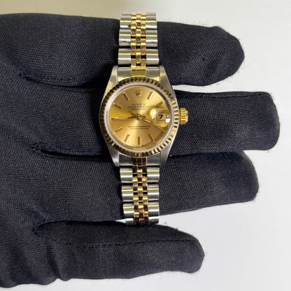 Rolex Datejust 26mm Champagne Dial Watch Ref# 69173 - Happy Jewelers Fine Jewelry Lifetime Warranty