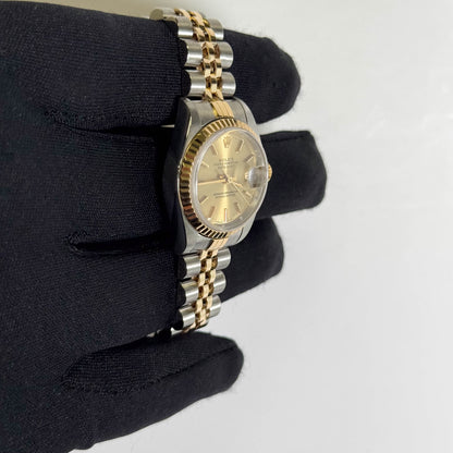 Rolex Datejust 26mm Champagne Dial Watch Ref# 69173 - Happy Jewelers Fine Jewelry Lifetime Warranty