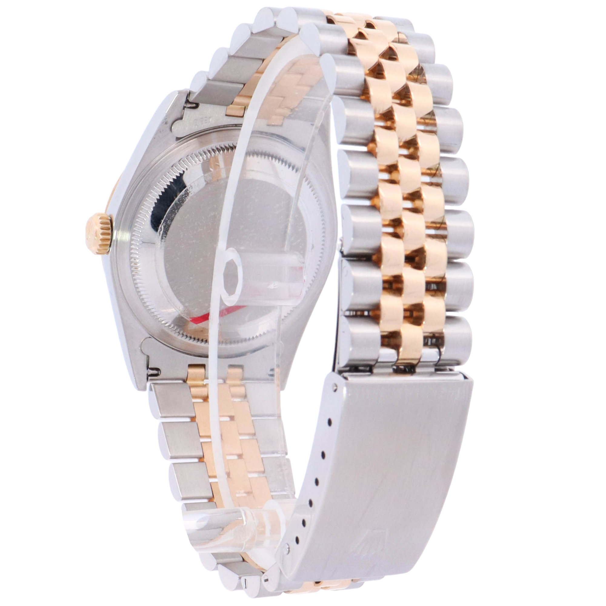 Rolex Datejust 36mm Yellow Gold & Stainless Steel Slate Gray Roman Dial Watch Reference# 16233 - Happy Jewelers Fine Jewelry Lifetime Warranty