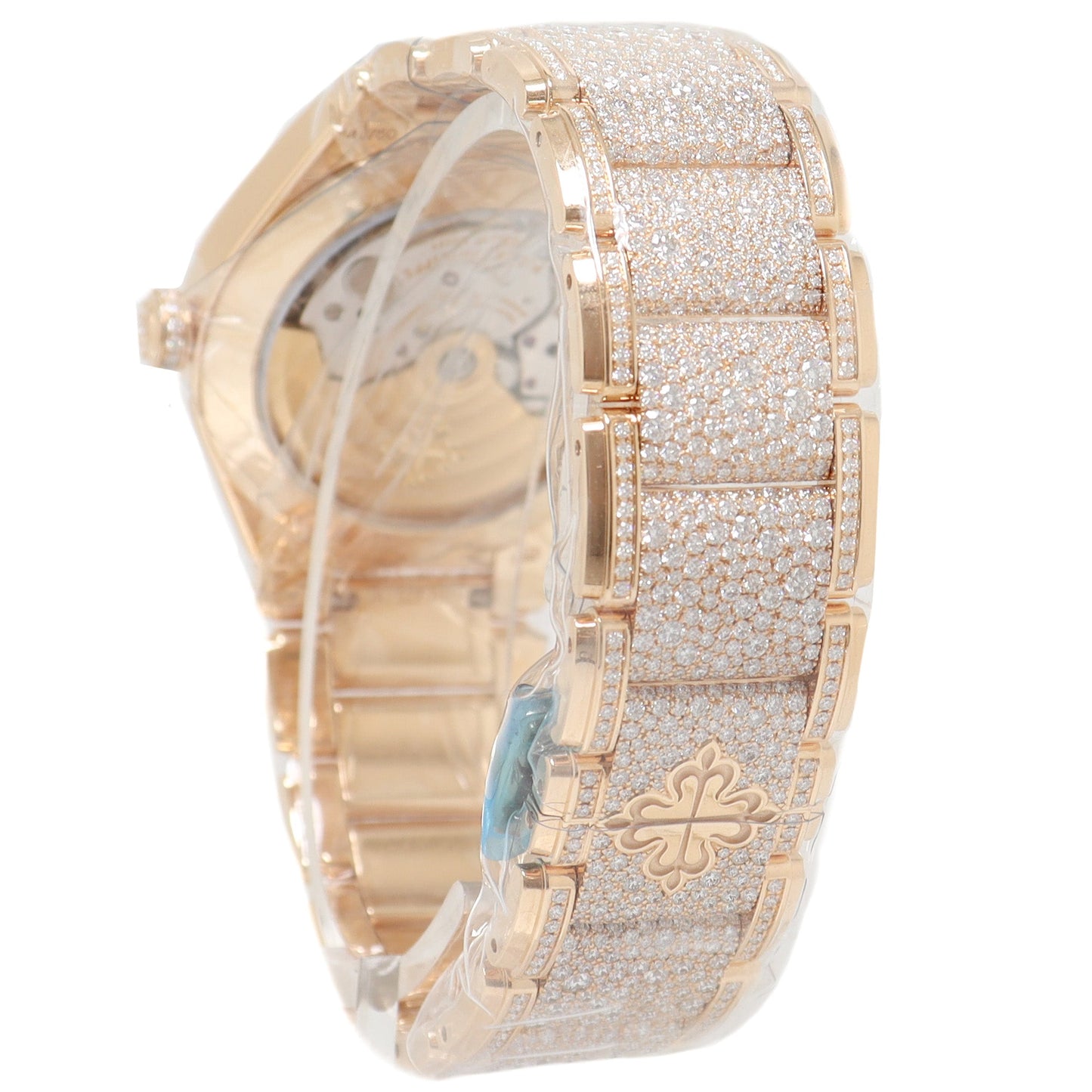 Patek Philippe Ladies Twenty~4 Factory Rose Gold 36mm Factory Paved Diamond Dial Watch Reference# 7300/1450r - Happy Jewelers Fine Jewelry Lifetime Warranty