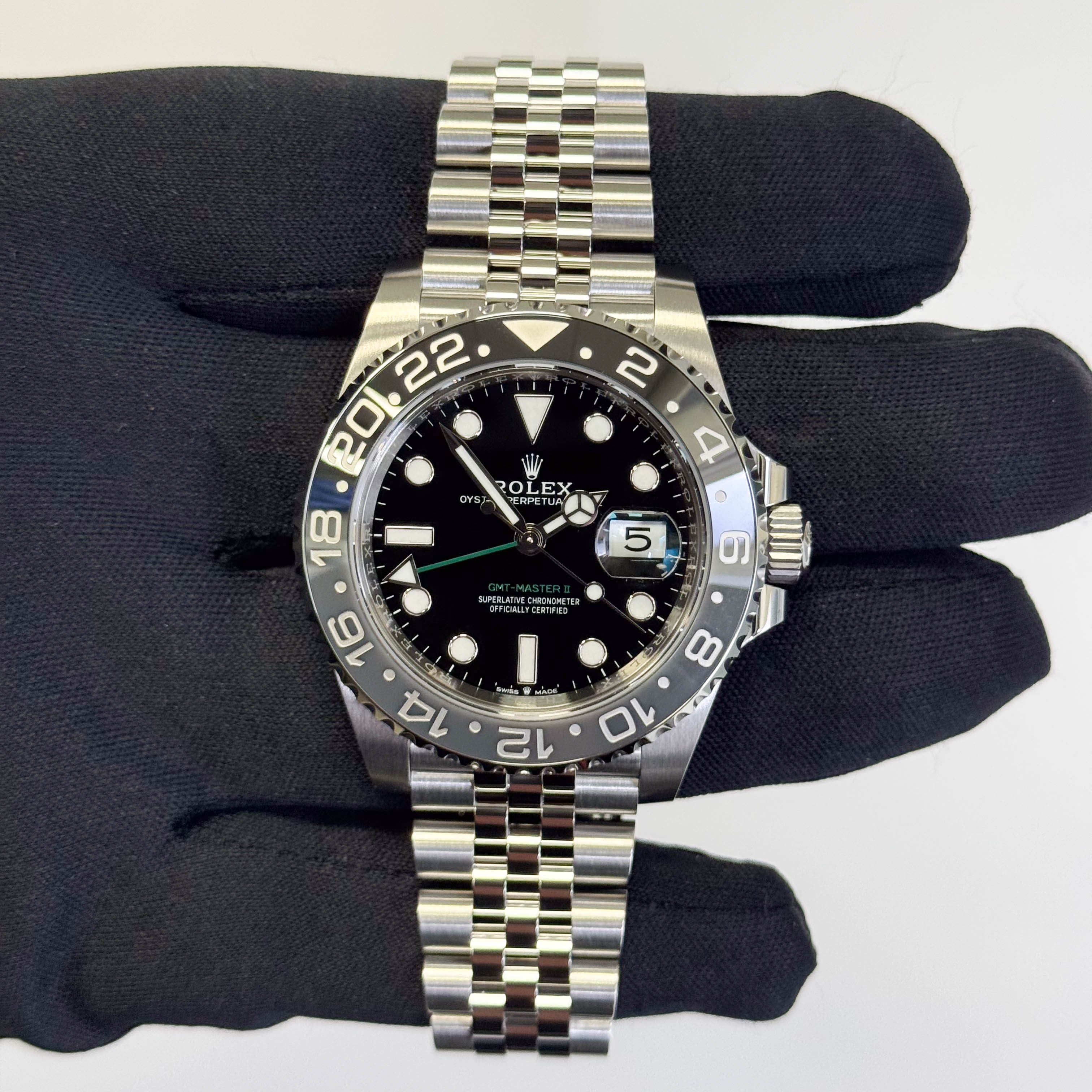 Rolex GMT-Master II 40mm Black Dial Watch Ref# 126710GRNR - Happy Jewelers Fine Jewelry Lifetime Warranty