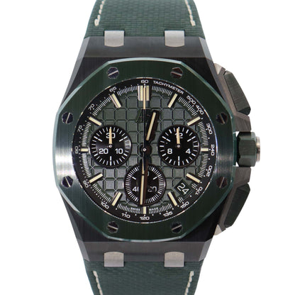 Audemars Piguet Royal Oak 43mm Green Dial Watch Ref# 26420CE.OO.A063VE.01 - Happy Jewelers Fine Jewelry Lifetime Warranty