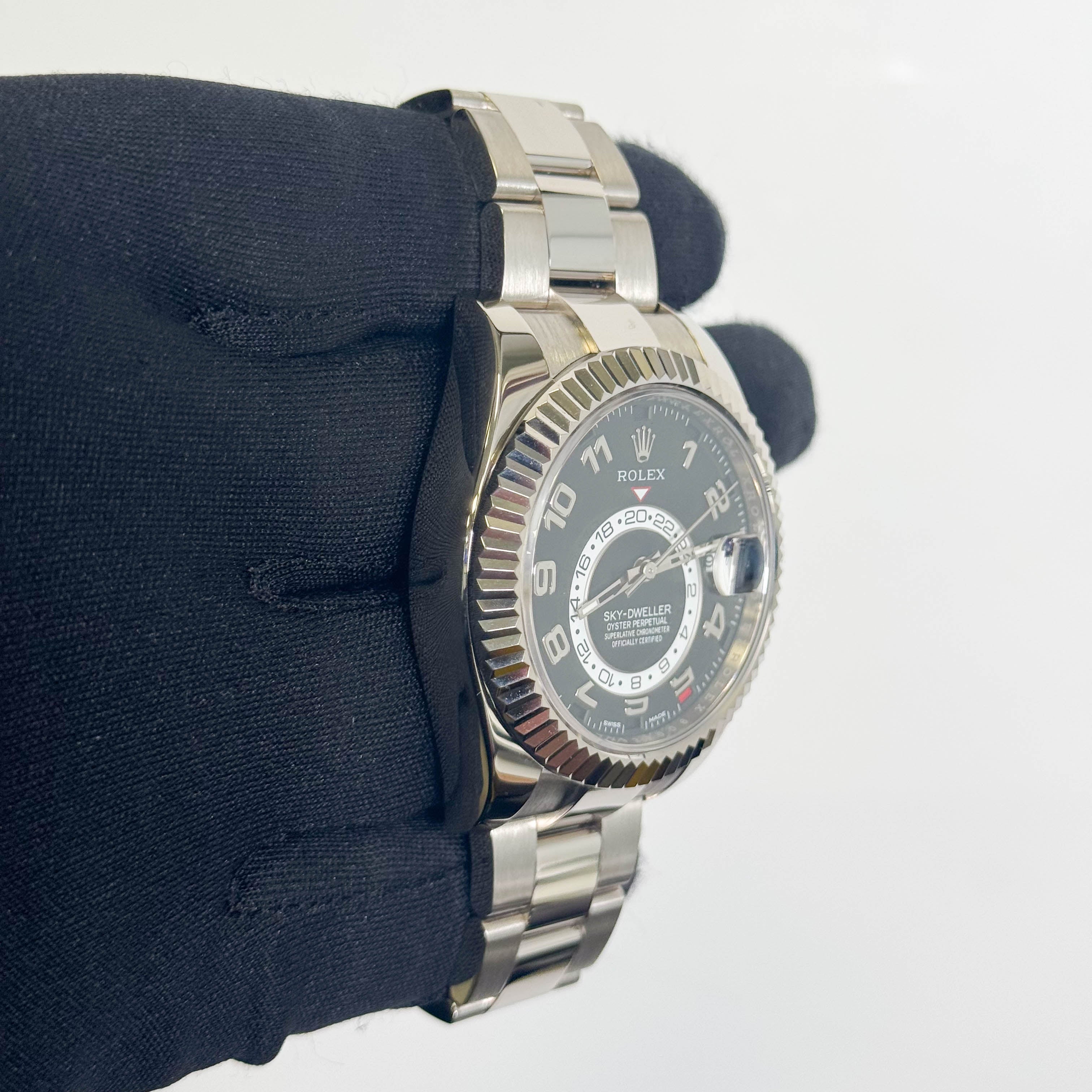 Rolex Sky-Dweller 42mm Black Dial Watch Ref# 326939 - Happy Jewelers Fine Jewelry Lifetime Warranty