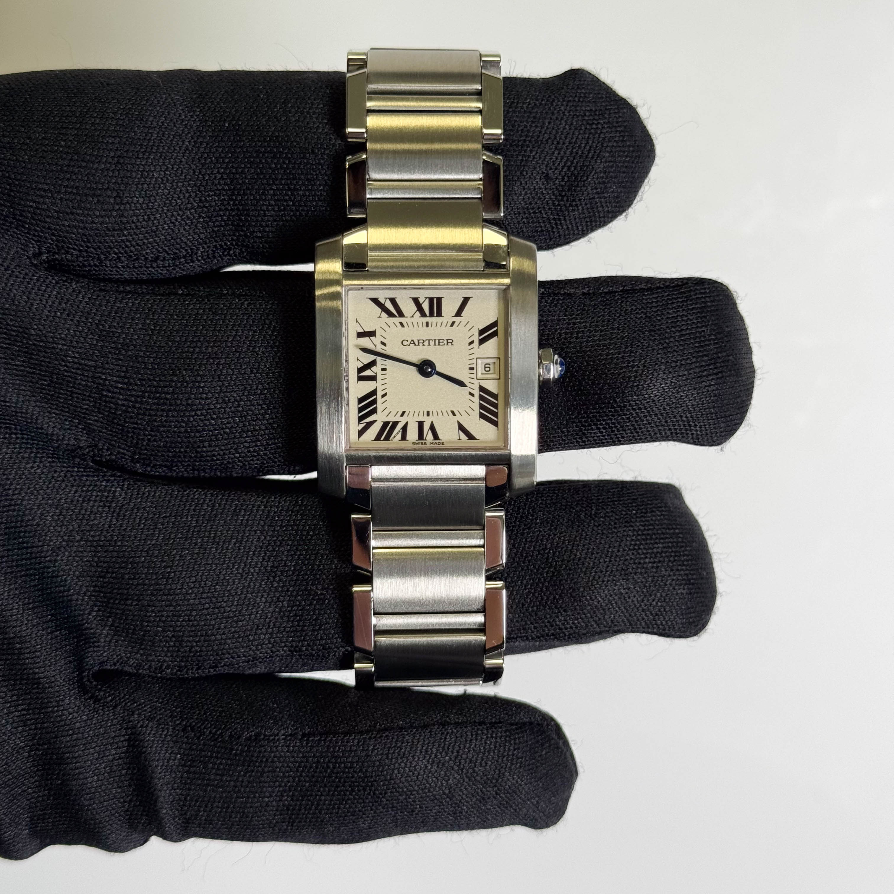 Cartier Tank 25mm White Dial Watch Ref# W51011Q3