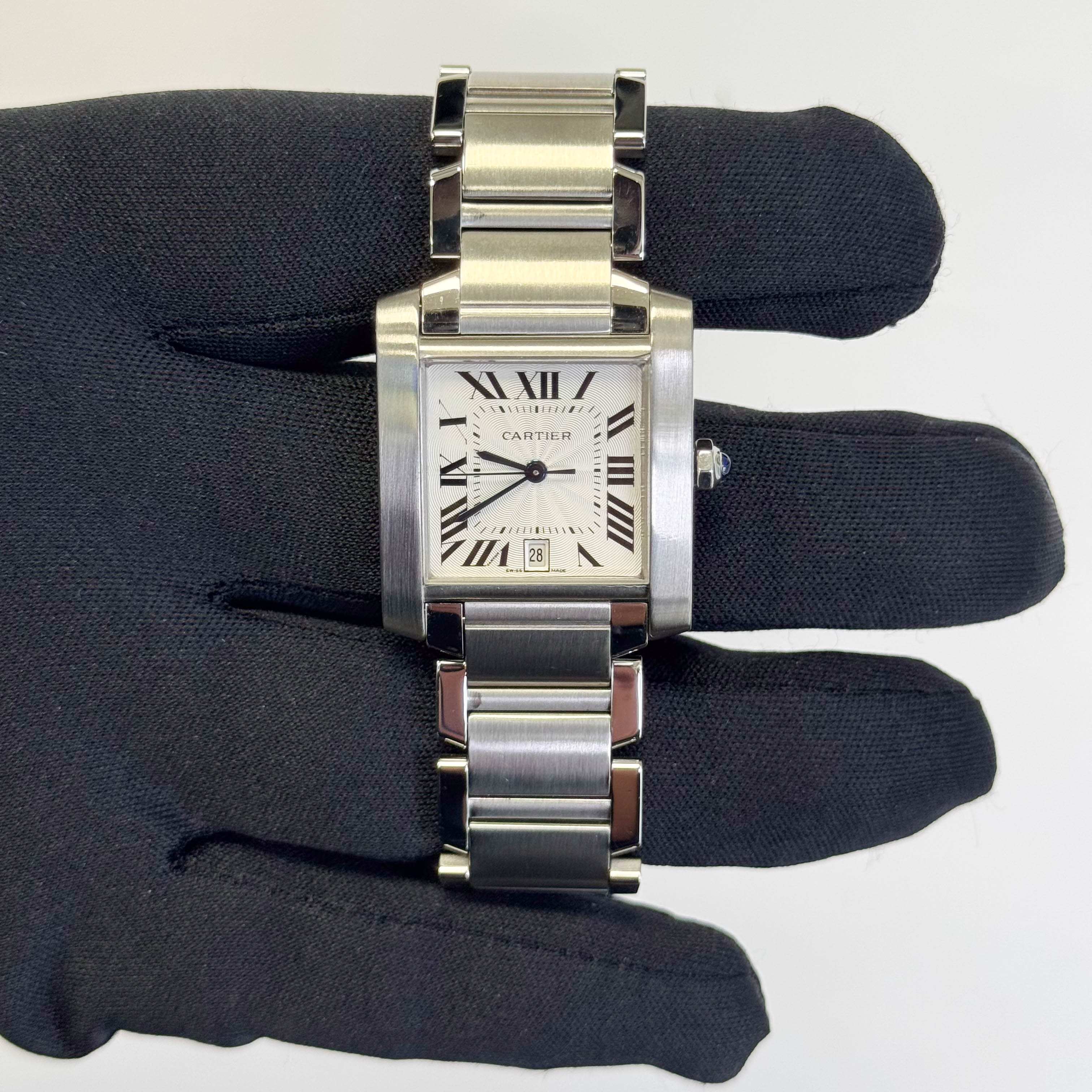 Cartier Tank 28mm White Dial Watch Ref# W51002Q3 - Happy Jewelers Fine Jewelry Lifetime Warranty