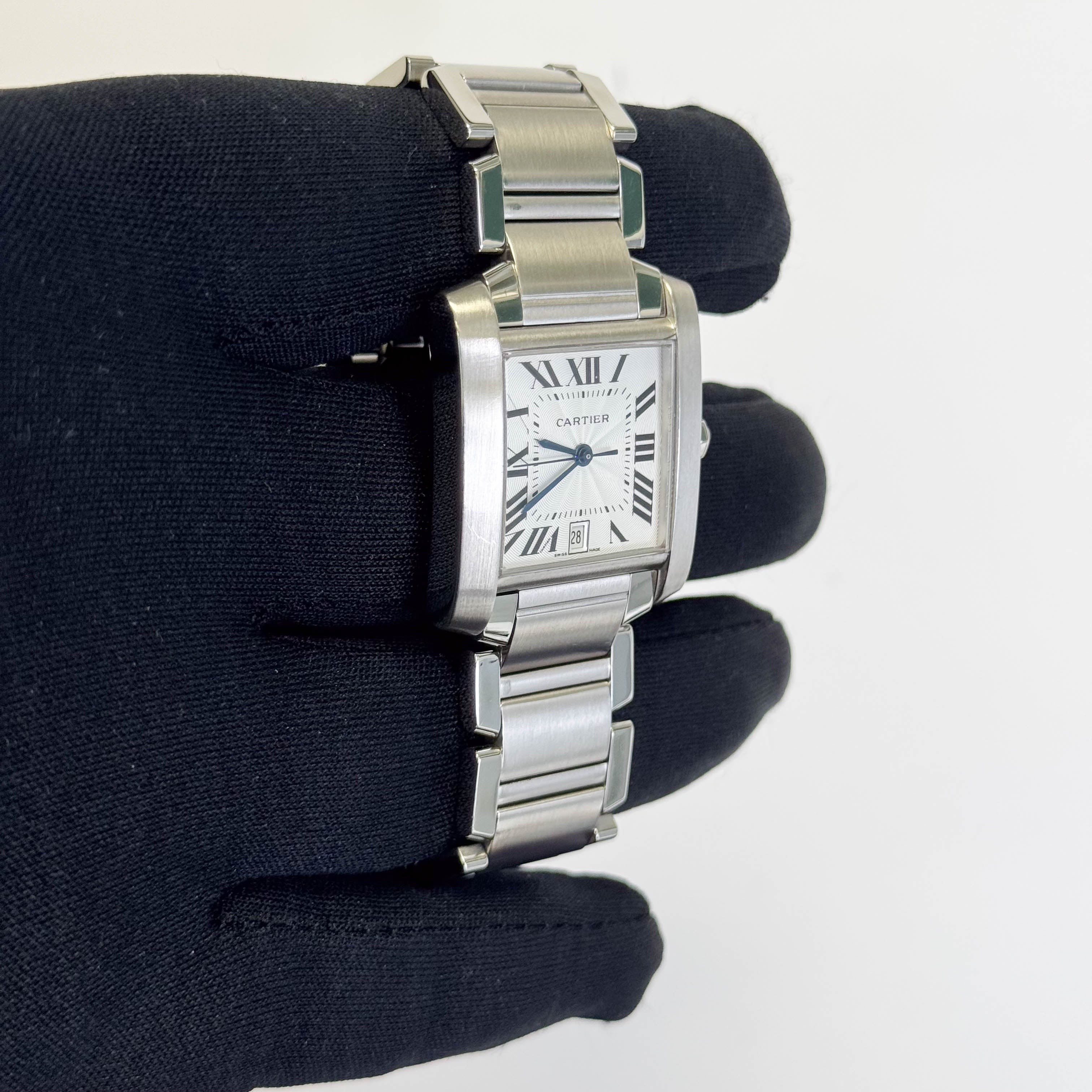 Cartier Tank 28mm White Dial Watch Ref# W51002Q3 - Happy Jewelers Fine Jewelry Lifetime Warranty
