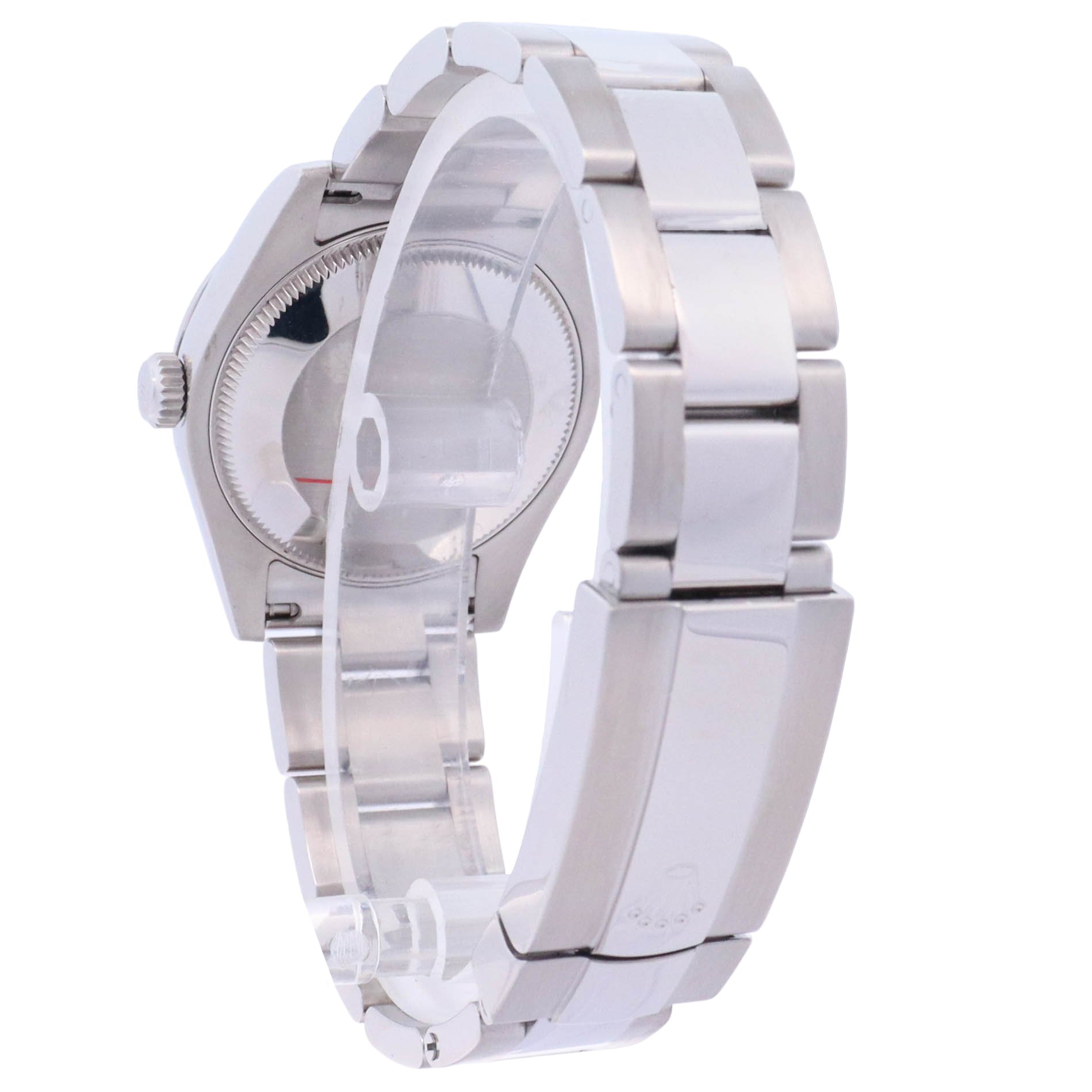 Rolex Oyster Perpetual 31mm Stainless Steel White Roman Dial Watch Reference# 177200 - Happy Jewelers Fine Jewelry Lifetime Warranty