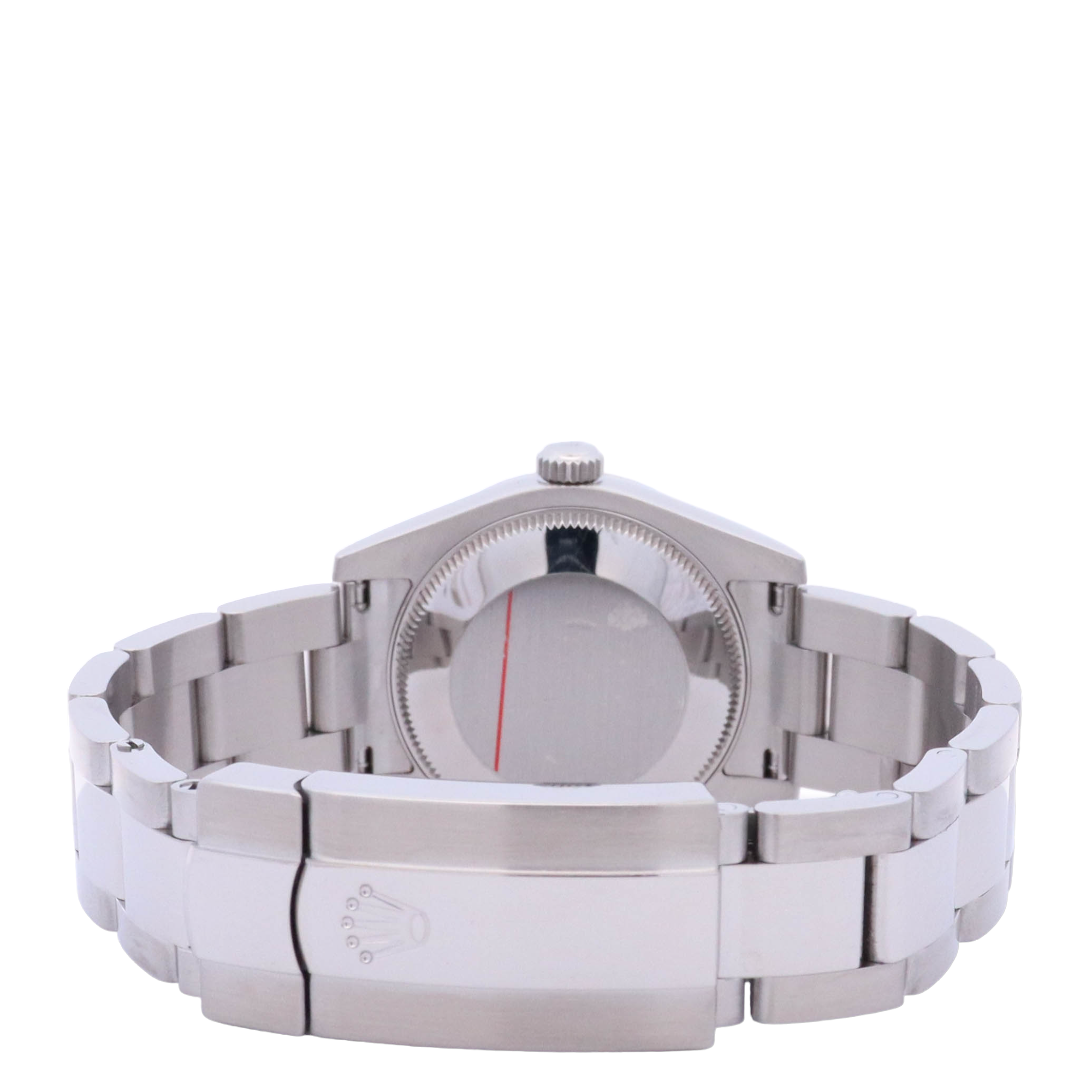 Rolex Oyster Perpetual 31mm Stainless Steel White Roman Dial Watch Reference# 177200 - Happy Jewelers Fine Jewelry Lifetime Warranty