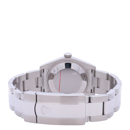 Rolex Oyster Perpetual 31mm Stainless Steel White Roman Dial Watch Reference# 177200 - Happy Jewelers Fine Jewelry Lifetime Warranty