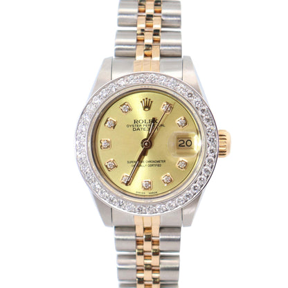 Rolex Datejust 26mm Champagne Dial Watch Ref# 69173 - Happy Jewelers Fine Jewelry Lifetime Warranty