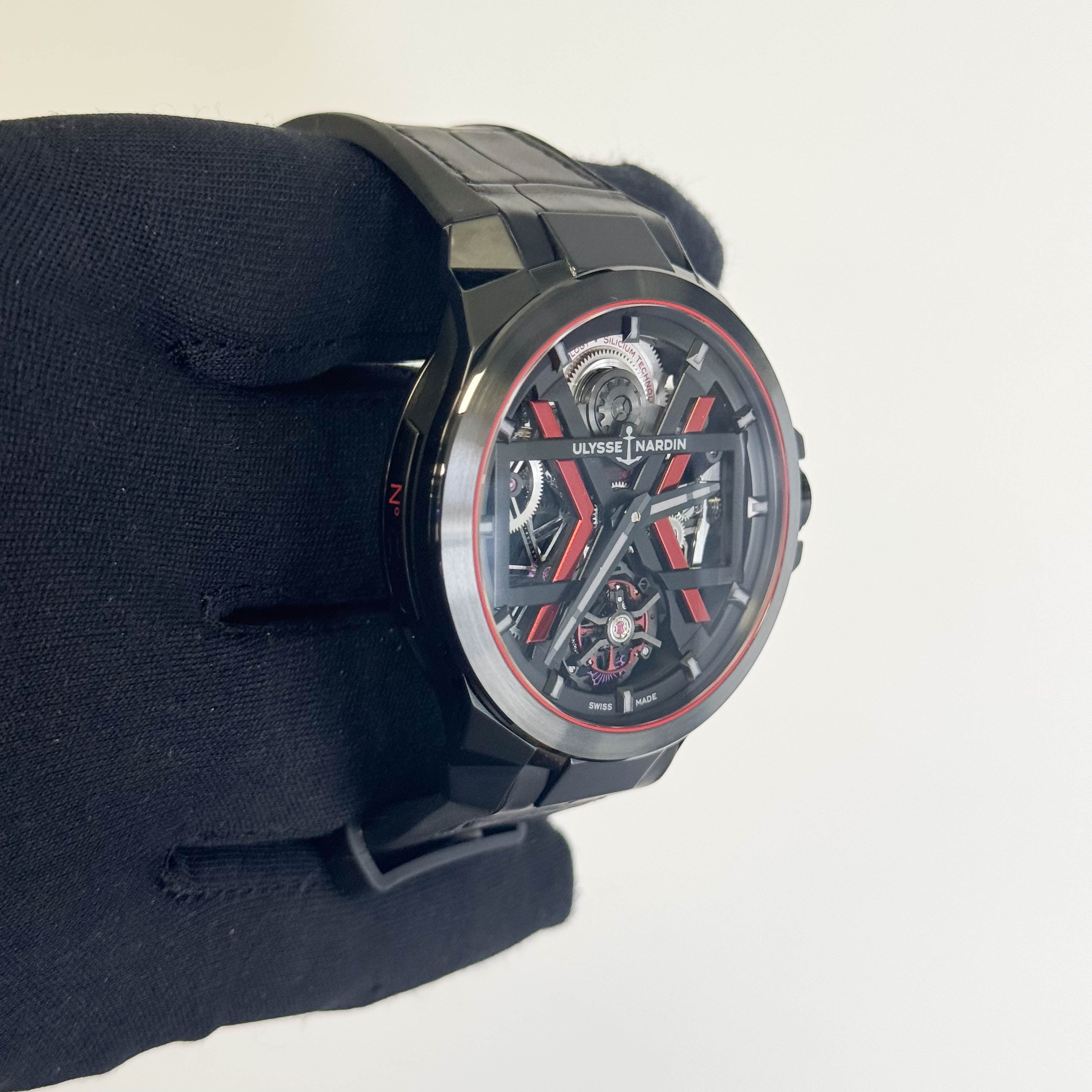 Ulysse Nardin Blast Tourbillion Black Ceramic 45mm Skeleton Dial Watch Ref# 1723-400/BLACK