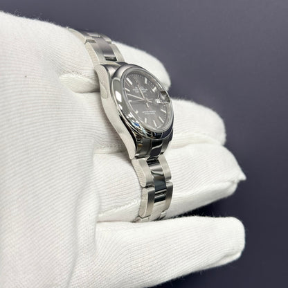 Rolex Datejust 28mm Stainless Steel Rhodium Stick Dial Watch Ref# 279160 - Happy Jewelers Fine Jewelry Lifetime Warranty