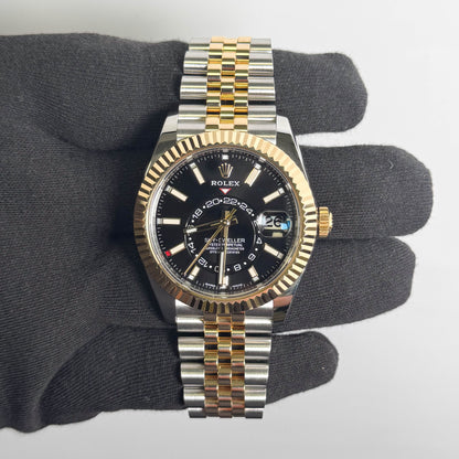 Rolex Sky-Dweller 42mm Black Dial Watch Ref# 326933