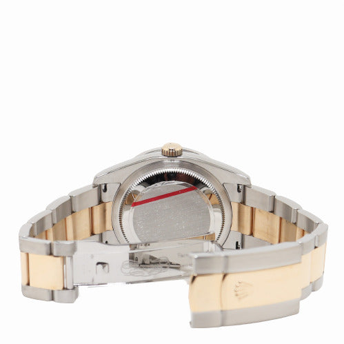 Rolex Datejust Yellow Gold & Stainless Steel 36mm Jubilee Diamond Dial Watch Reference# 116203 - Happy Jewelers Fine Jewelry Lifetime Warranty