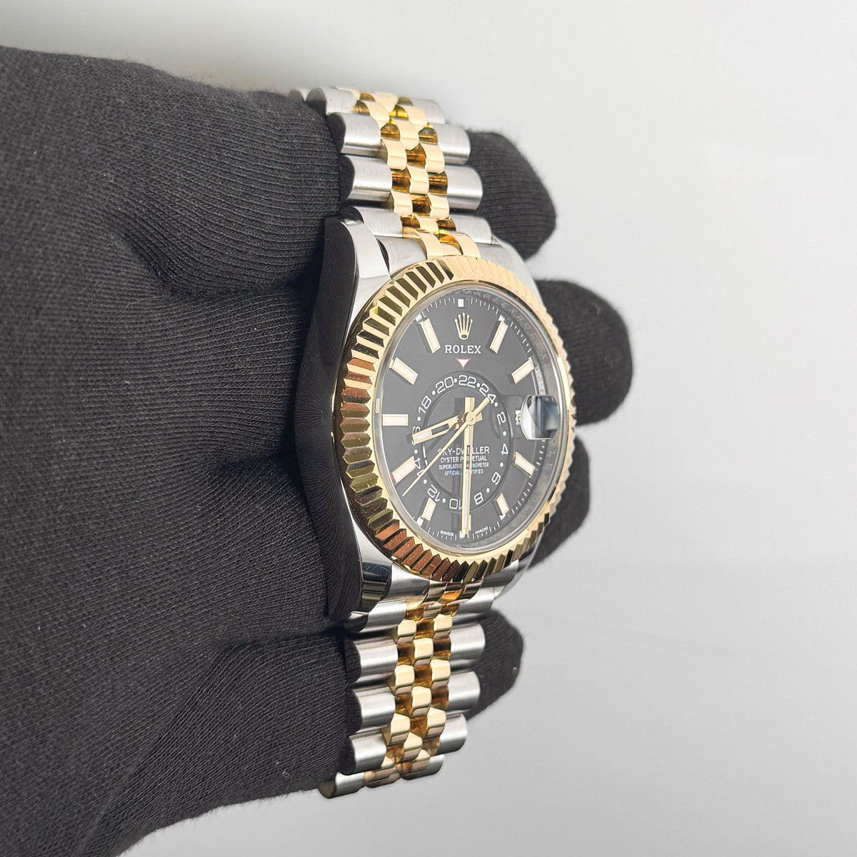 Rolex Sky-Dweller 42mm Black Dial Watch Ref# 326933