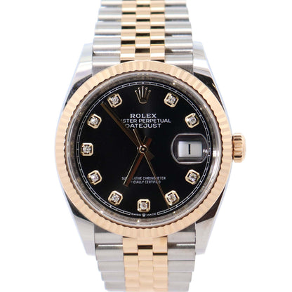 Rolex Datejust 36mm Black Dial Watch Ref# 126233 - Happy Jewelers Fine Jewelry Lifetime Warranty