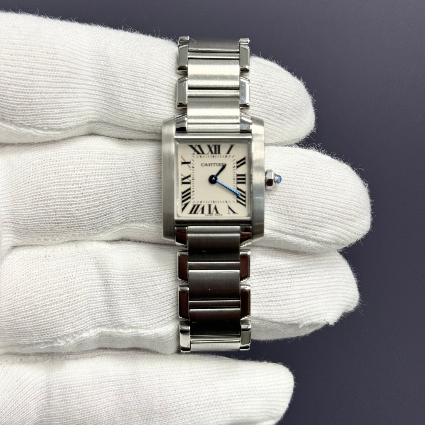 Cartier Tank 20mm Ivory Dial Watch Ref# W51008Q3