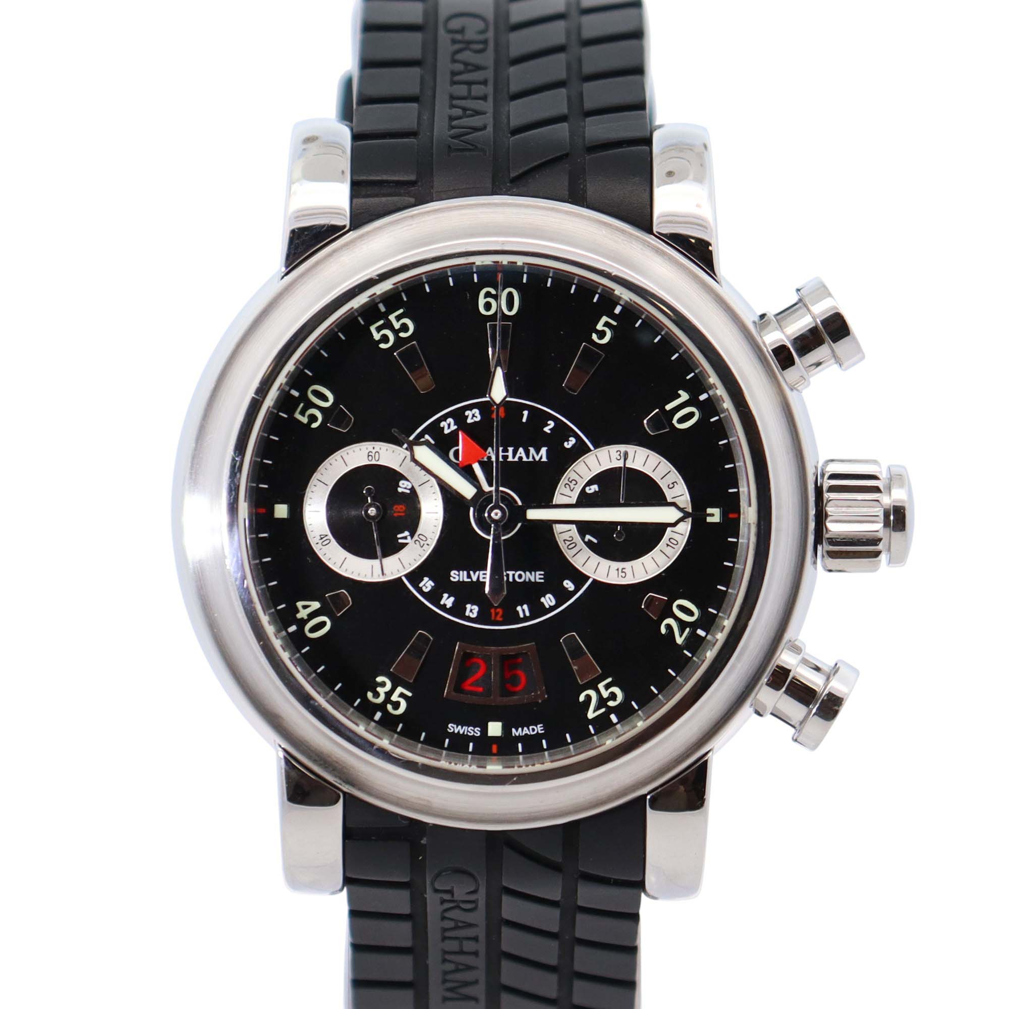 Graham Chronograph 44mm Black Dial Watch Ref# 2GSIAS - Happy Jewelers Fine Jewelry Lifetime Warranty
