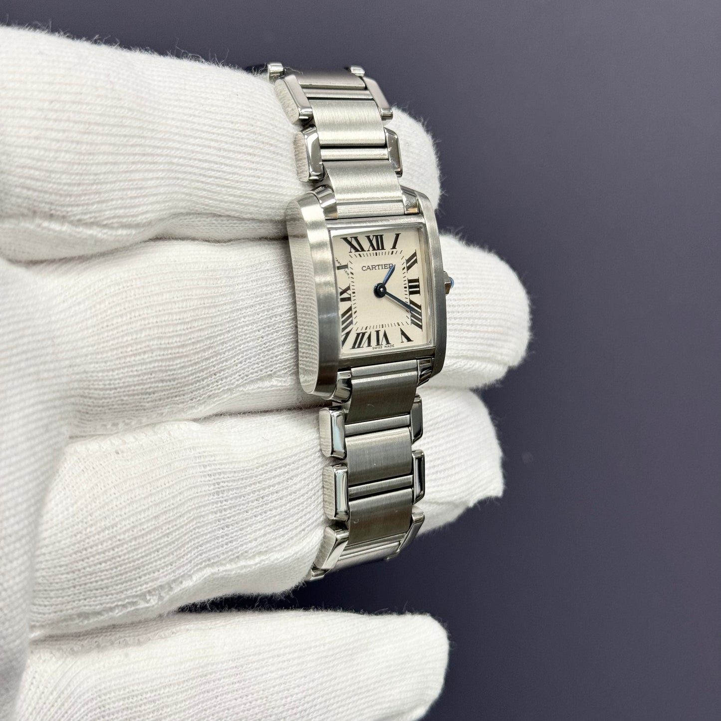 Cartier Tank 20mm Ivory Dial Watch Ref# W51008Q3